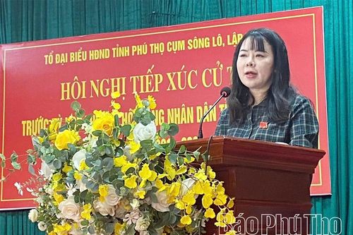 Đại biểu HĐND tỉnh tiếp xúc cử tri khu vực Sông Lô – Lập Thạch