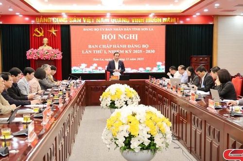Hội nghị Ban Chấp hành Đảng bộ UBND tỉnh Sơn La lần thứ I, nhiệm kỳ 2025 - 2030