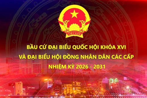 Ngày 15/3/2026, bầu cử đại biểu Quốc hội khóa XVI và đại biểu HĐND các cấp nhiệm kỳ 2026 - 2031