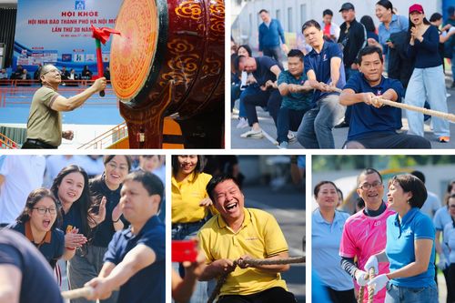Ngày hội thể thao tràn ngập tiếng cười của những người làm báo Thủ đô