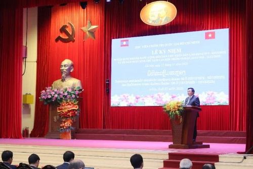 Học viện Chính trị quốc gia Hồ Chí Minh kỷ niệm 50 năm Quốc khánh nước Cộng hòa Dân chủ nhân dân Lào