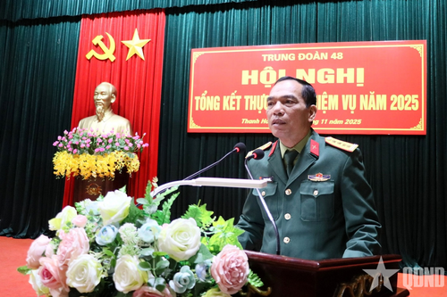 Trung đoàn 48 nỗ lực bứt phá, hoàn thành xuất sắc nhiệm vụ năm 2025
