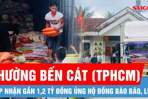 Phường Bến Cát (TPHCM): Tiếp nhận gần 1,2 tỷ đồng ủng hộ đồng bào bão, lũ