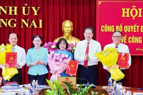 Ban Bí thư chỉ định thêm 3 Ủy viên Ban Thường vụ Tỉnh ủy Đồng Nai