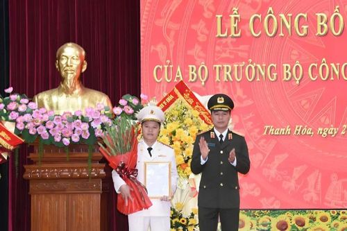 Công an tỉnh Thanh Hóa có tân Phó Giám đốc
