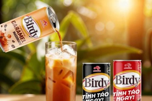 Cà phê lon Birdy làm mới hương vị - giảm đường, thêm hương Caramel Macchiato cuốn hút