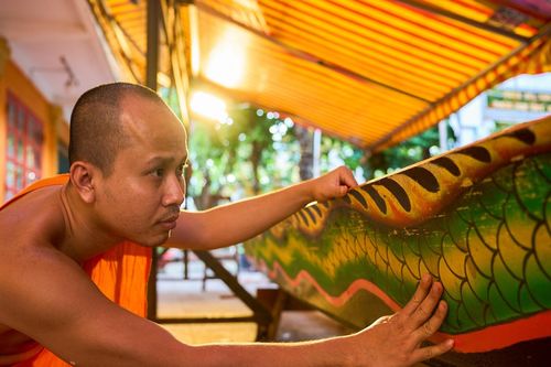 Ngôi chùa Khmer duy nhất ở TPHCM tất bật chuẩn bị lễ hội đua ghe lớn nhất năm
