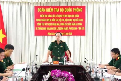 Đoàn công tác của Bộ Quốc phòng kiểm tra tại Đồng Nai