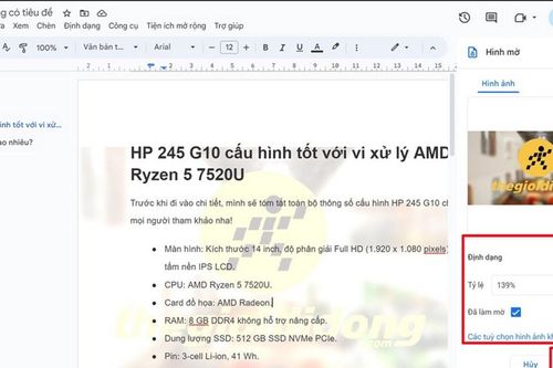 Cách chèn watermark vào Google Docs để bảo vệ tài liệu