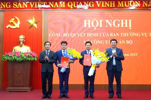 Ban Thường vụ Tỉnh ủy công bố quyết định về công tác cán bộ
