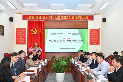 Tổ chức Good Neighbors International (GNI) tại Việt Nam thăm và làm việc tại Tuyên Quang