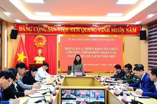 Họp triển khai tổ chức chương trình vinh danh các danh hiệu du lịch năm 2025