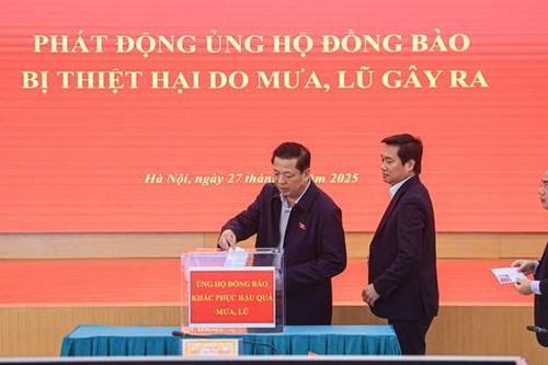 Bộ trưởng Trần Hồng Minh phát động ủng hộ đồng bào bị thiệt hại do mưa lũ miền Trung