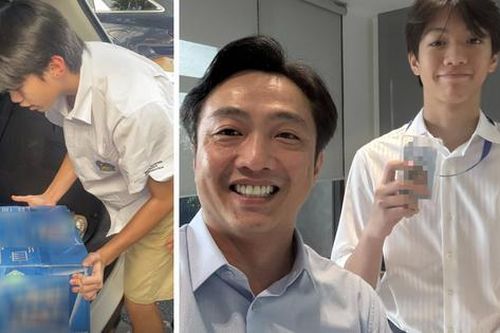 Subeo - con trai Hồ Ngọc Hà và Cường Đô la có hành động gây chú ý