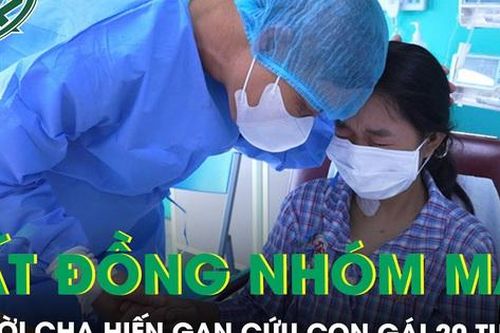 Người bố hiến gan cứu con gái 20 tuổi dù bất đồng nhóm máu