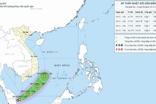 Biển Đông sắp xuất hiện một áp thấp nhiệt đới hiếm gặp