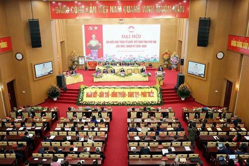 Đại hội Mặt trận Tổ quốc Việt Nam tỉnh Phú Thọ lần thứ nhất