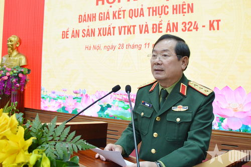 Thượng tướng Lê Huy Vịnh: Chú trọng nghiên cứu, sản xuất vật tư kỹ thuật đáp ứng yêu cầu, nhiệm vụ