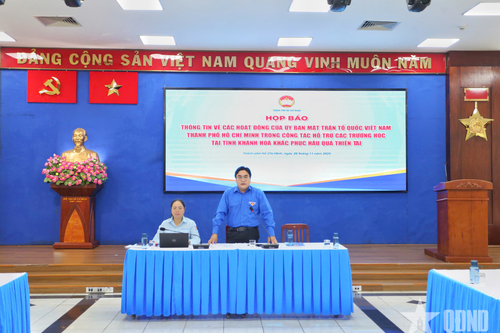 Tuổi trẻ TP Hồ Chí Minh tích cực hỗ trợ Khánh Hòa khắc phục hậu quả thiên tai