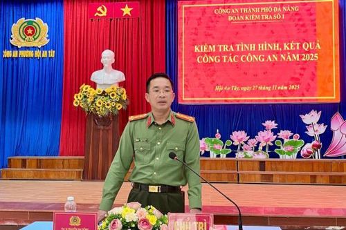 Lãnh đạo Công an TP Đà Nẵng kiểm tra công tác Công an tại phường Hội An Tây và Điện Bàn Đông