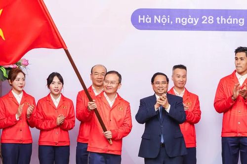 Đoàn Thể thao Việt Nam tự tin, nhận nhiệm vụ thi đấu SEA Games 33 từ Thủ tướng Chính phủ Phạm Minh Chính