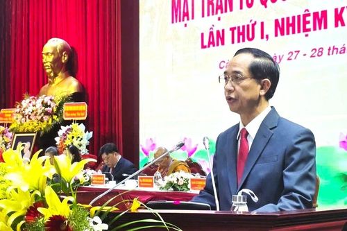 Ông Hồ Thanh Thủy giữ chức Chủ tịch Ủy ban MTTQ Việt Nam tỉnh Cà Mau