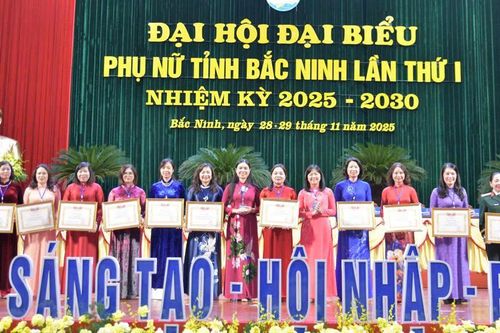 Phiên làm việc thứ nhất Đại hội đại biểu Phụ nữ tỉnh Bắc Ninh lần thứ I, nhiệm kỳ 2025 - 2030
