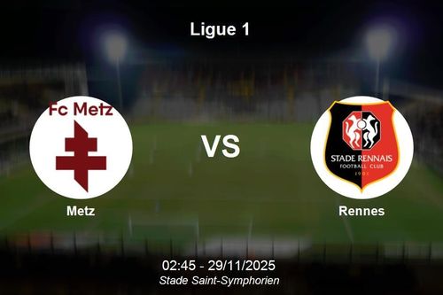 Nhận định Metz vs Rennes - Ligue 1, 02:45 ngày 29/11