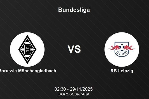 Nhận định Borussia Mönchengladbach vs RB Leipzig - 29/11