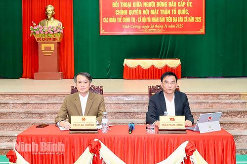 Đảng ủy xã Ninh Cường tổ chức hội nghị đối thoại với Mặt trận Tổ quốc, các đoàn thể và nhân dân năm 2025