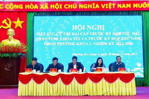 Tổ đại biểu số 12 HĐND tỉnh tiếp xúc cử tri tại phường Hà Giang 2