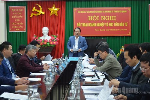 Ban Quản lý các Khu công nghiệp và Khu kinh tế tỉnh đối thoại doanh nghiệp