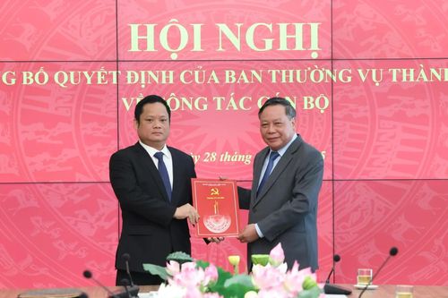 Ông Vũ Minh Tuấn giữ chức Phó trưởng Ban Tuyên giáo và Dân vận Thành ủy