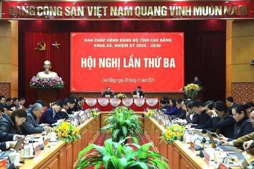 Hội nghị lần thứ ba, Ban Chấp hành Đảng bộ tỉnh khóa XX, nhiệm kỳ 2025 - 2030