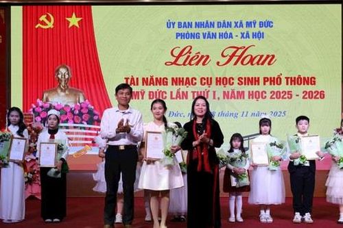 Liên hoan tài năng nhạc cụ học sinh phổ thông xã Mỹ Đức lần thứ I