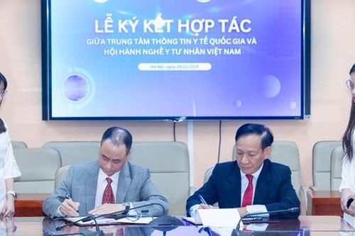 Trung tâm Thông tin Y tế Quốc gia và Hội Hành nghề Y tư nhân ký kết hợp tác chiến lược