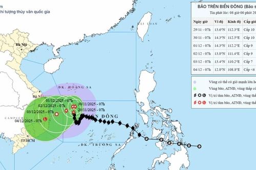 Bão số 15 và áp thấp nhiệt đới cùng xuất hiện trên Biển Đông