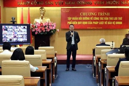 Tập huấn phổ biến quy định pháp luật về văn thư lưu trữ, bảo vệ bí mật nhà nước
