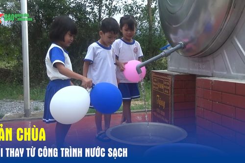 Bản Chùa đổi thay từ công trình nước sạch