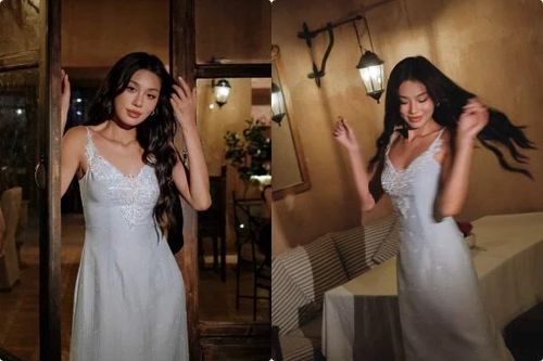 Thảo Nhi Lê đẹp 'cháy' màn đêm với váy mỏng gợi cảm