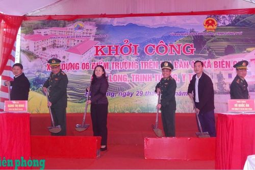 Khởi công xây dựng 6 điểm trường tại các xã biên giới tỉnh Lào Cai