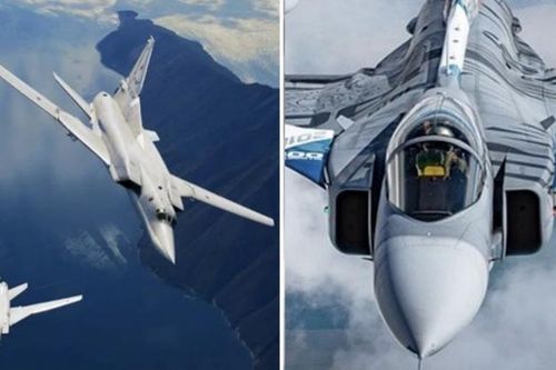 Chạm trán nguy hiểm: Gripen Thụy Điển chặn oanh tạc cơ Tu-22M3 Nga mang vũ khí siêu thanh