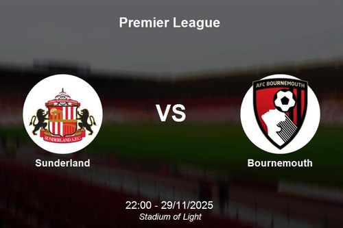 Nhận định Sunderland vs Bournemouth - Premier League