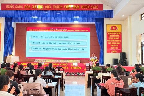 Xã Cát Tiên triển khai học tập Nghị quyết Đại hội Đảng bộ tỉnh Lâm Đồng lần thứ I