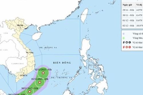 Chuyên gia: Đường đi kỳ lạ của áp thấp nhiệt đới trên Biển Đông là chưa từng được ghi nhận