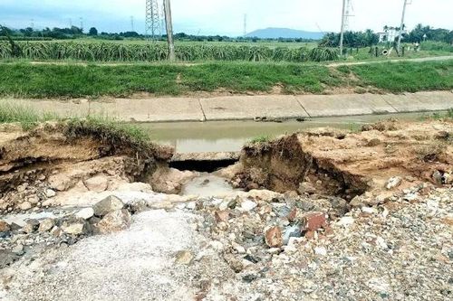 Gấp rút sửa chữa công trình thủy lợi hư hỏng sau mưa, bão