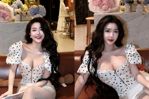 'Đệ nhất hot girl Sài thành' Võ Ngọc Trân xuất hiện điệu đà với váy chấm bi