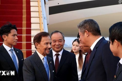 Quốc vương Brunei bắt đầu thăm chính thức Việt Nam