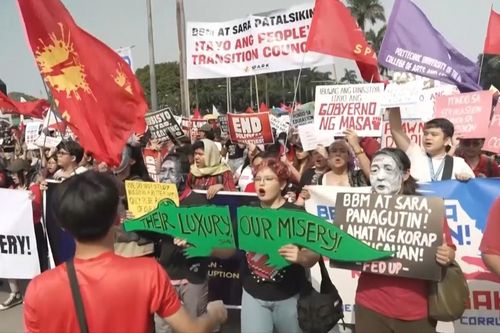 Video hàng nghìn người Philippines xuống đường phản đối tham nhũng