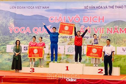 Yoga Khánh Hòa giành giải Nhì toàn đoàn Giải vô địch Yoga quốc gia lần thứ VII